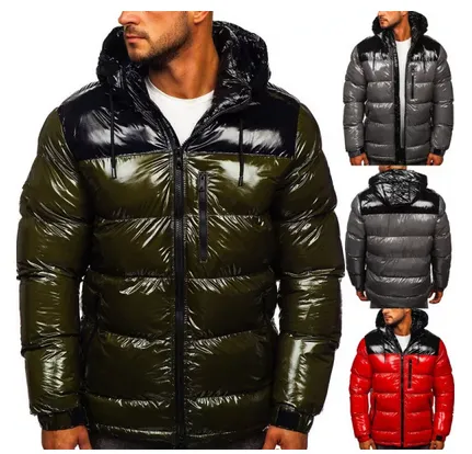 Fashion Men's Bread Bubble Padded Clothes Plus Velvet Thickening Coats bo-651829