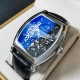 Men's Leather Butterfly Buckle Clock Alloy Wrist Watches 202132C