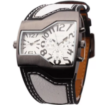 Men's Sports Watch Top Brand Leather Strap wrist Watches 122031