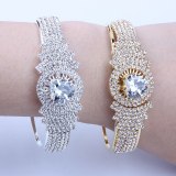 Women Fashion Rhinestone Zircon Full Diamond Stainless SteelWatches SL540011