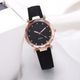 Women Rose Gold Fashion Starry Sky Wrist Watches