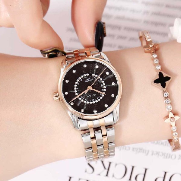 Fashion Women Diamond Top Luxury Bracelet Crystal Watches M08697