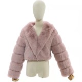 Fashion Women Faux Fox Warm Fur Coat With Lapels 2021-WT-00I