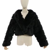 Fashion Women Faux Fox Warm Fur Coat With Lapels 2021-WT-00I