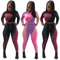 Women Long Sleeves Top Set Joggers Sweatpants Tracksuit Casual Matching Sets HT6050