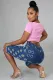 Fashion Casual High Waist Knee Length Pant Pants A860