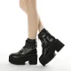 New large chain Amazon foreign trade thick soled waterproof platform women's shoes thick high heel short boots women  2023
