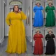 New casual women's pocket skirt Women's large dress LQ186