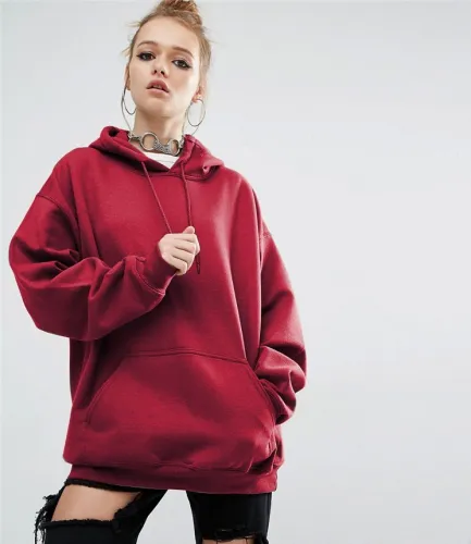 New Winter Women's WeNew Winter Women's Wear  Women's oversized hooded clothing  Trendy Plush Sweater  Single piece topar  Trendy and sexy plush hoodie  Single piece top  Zipper pocket top
