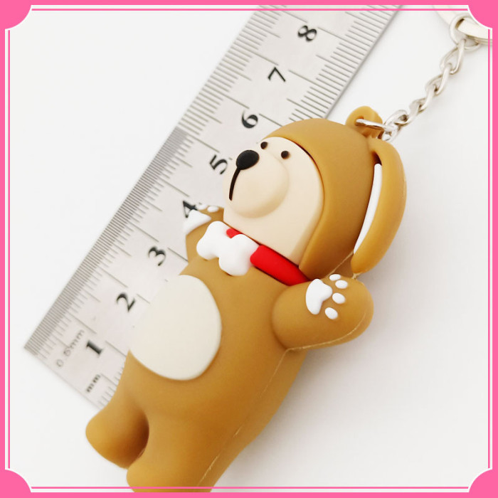 3D OEM Custom Logo Rubber Soft PVC Key Chain For Bag,Clothes promotion