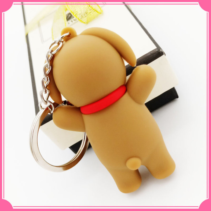 3D OEM Custom Logo Rubber Soft PVC Key Chain For Bag,Clothes promotion