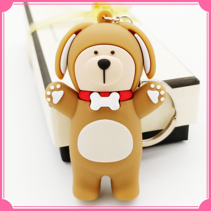 3D OEM Custom Logo Rubber Soft PVC Key Chain For Bag,Clothes promotion