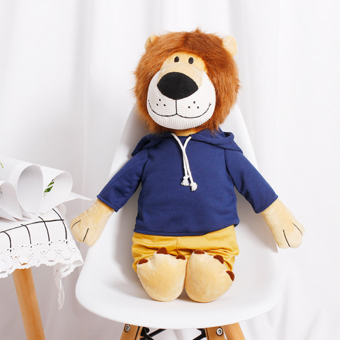 New creative dressing lion doll in sweater plush toys