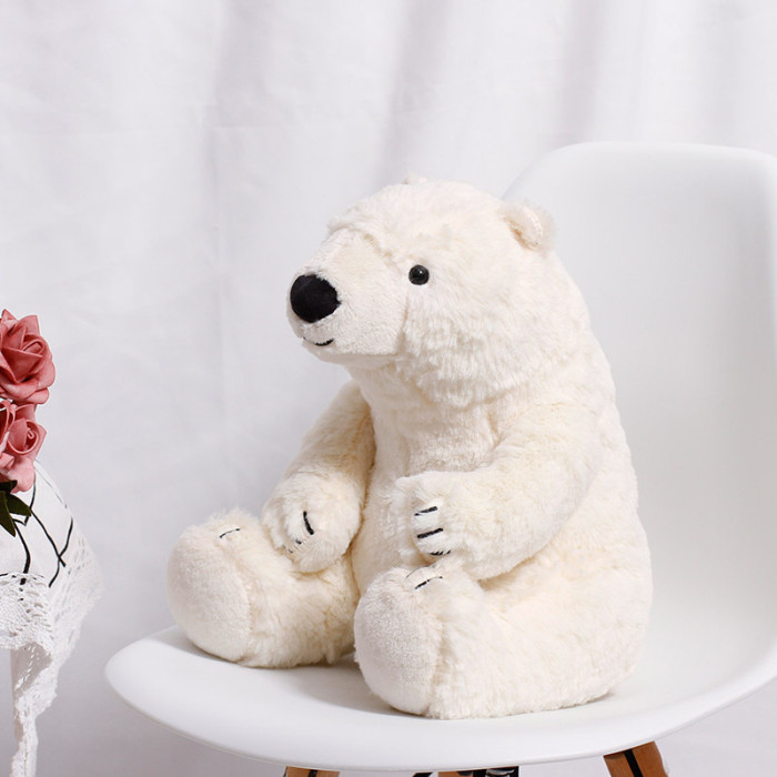 Realistic polar bear stuffed animal wholes