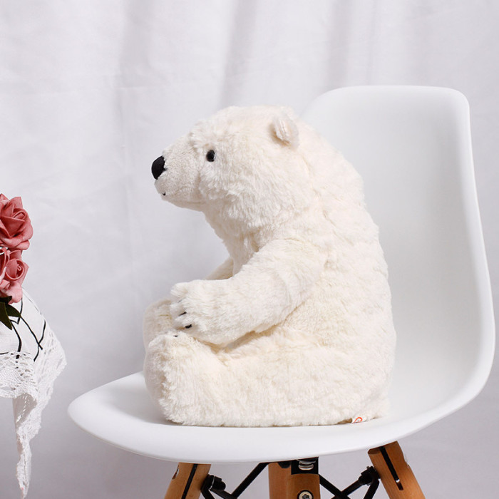 Realistic polar bear stuffed animal wholes