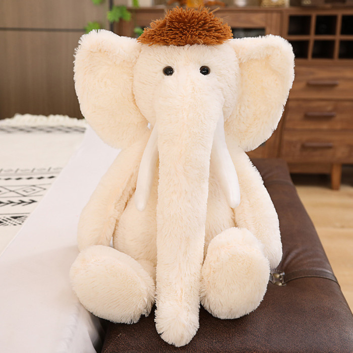 Wholesale Plush Stuffed Soft Elephant Toy With Long Nose for Children
