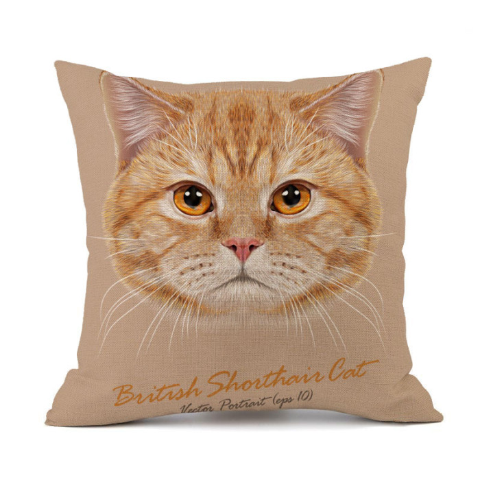 Cute animal carton printing plush pillow cover