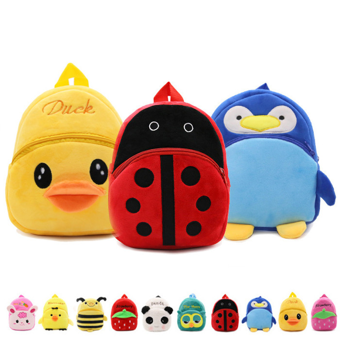 Heshun gifts co cute cartoon children's plush school bag backpack