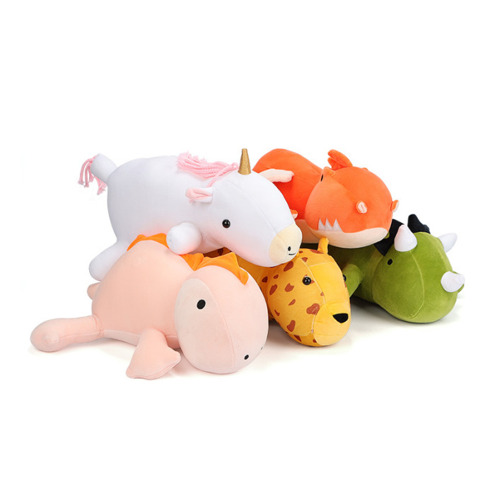 Dinosaur Unicorn Stuffed Animals Weighted Plush Pillow 15.75 inch