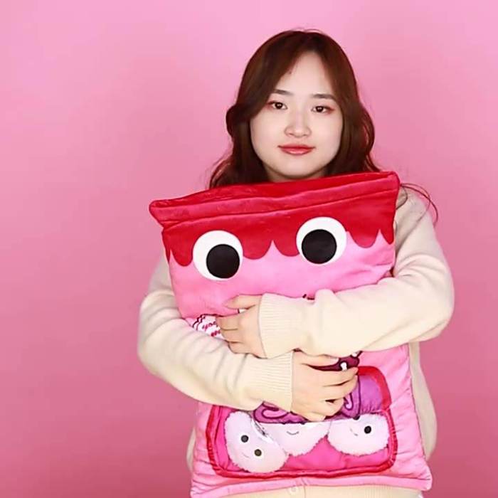 Plushies Doll a Bag of Axolotl Plush Toy Stuffed Soft Snack Pillow