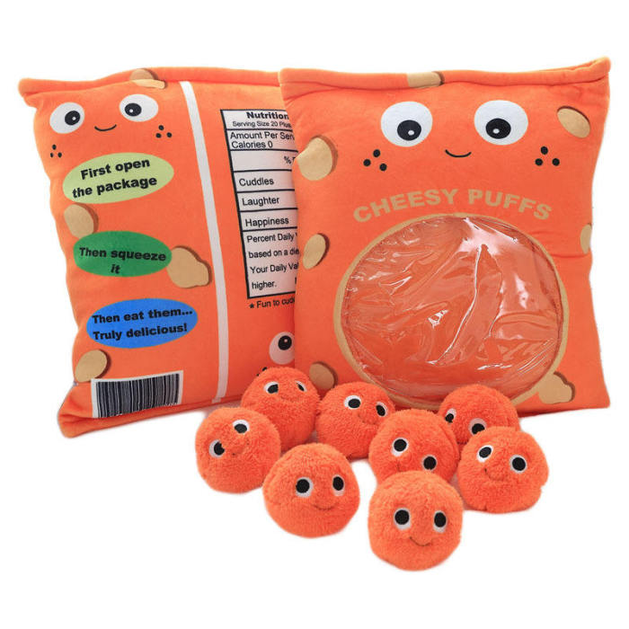 Plushies Doll a Bag of Axolotl Plush Toy Stuffed Soft Snack Pillow