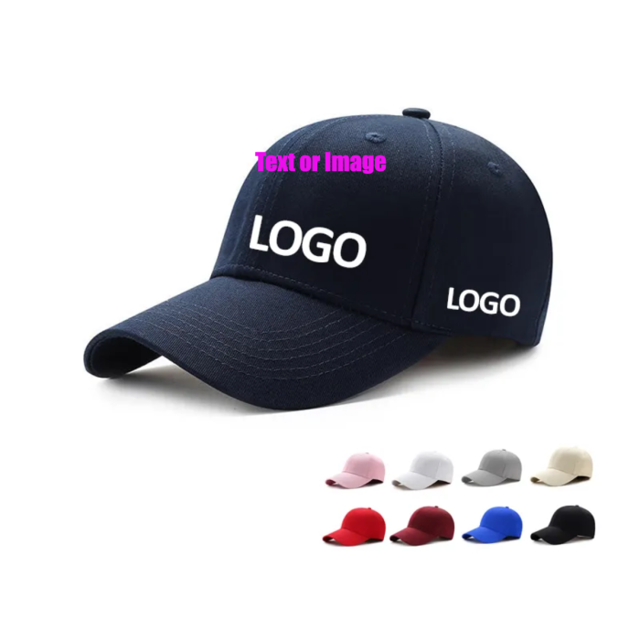 OEM Customized 3D Embroidery Logo Adult Golf Mens Cap 6 Panel Unisex Sport Casual Cap Custom Baseball Cap
