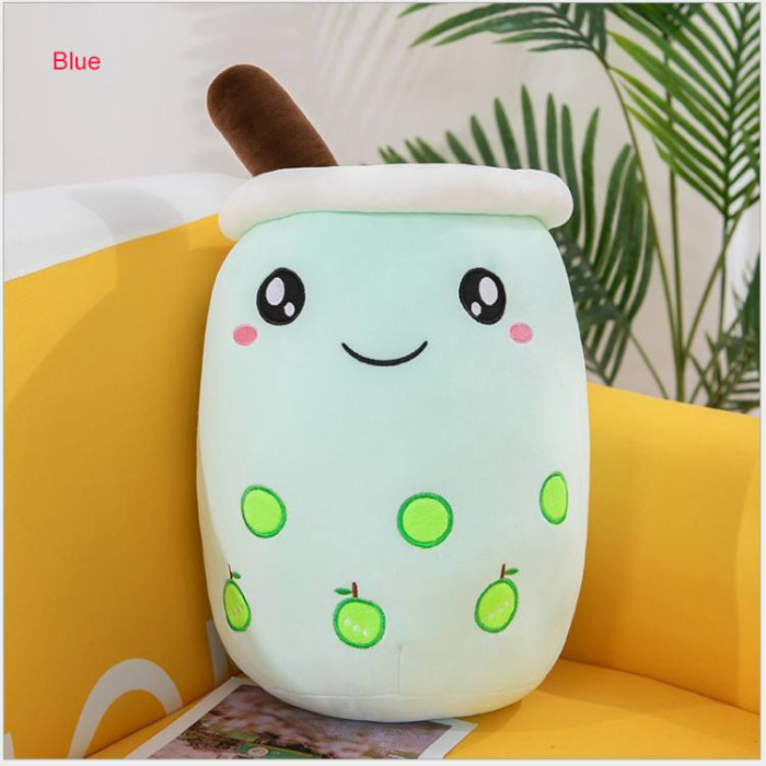 Smiley Boba Milk Tea Plushies Stuffed Pillow Squishy Boba Plush Toy