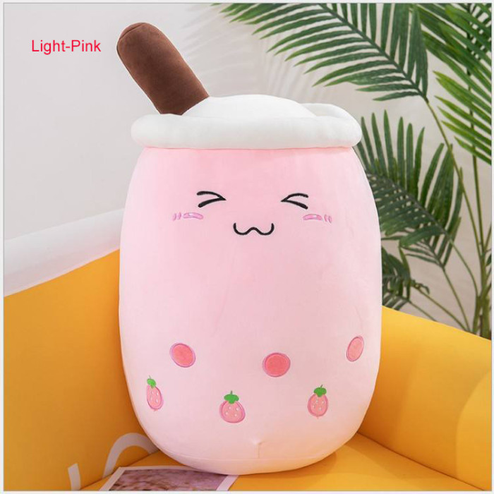 Smiley Boba Milk Tea Plushies Stuffed Pillow Squishy Boba Plush Toy