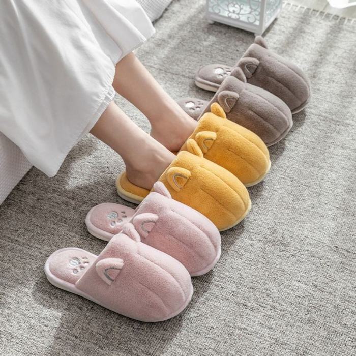 16-45 America Size Indoor Cotton Family Fur House Animal Slippers