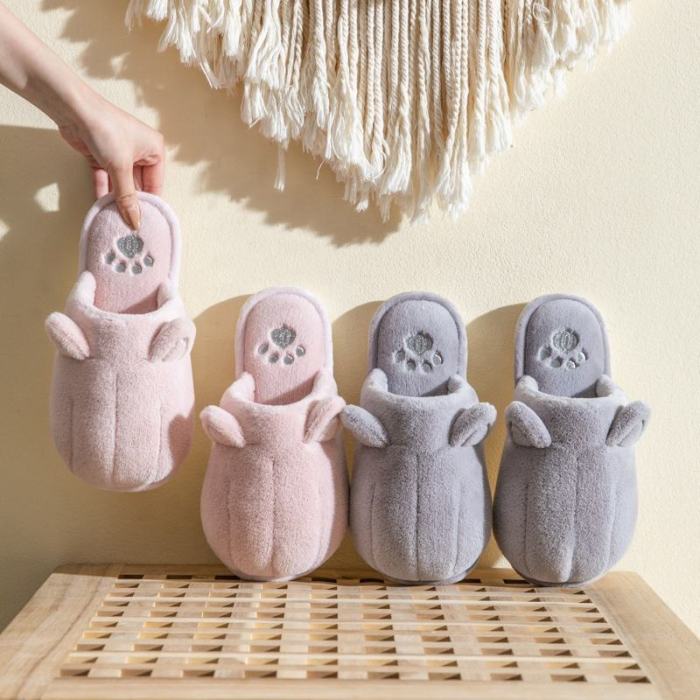 16-45 America Size Indoor Cotton Family Fur House Animal Slippers