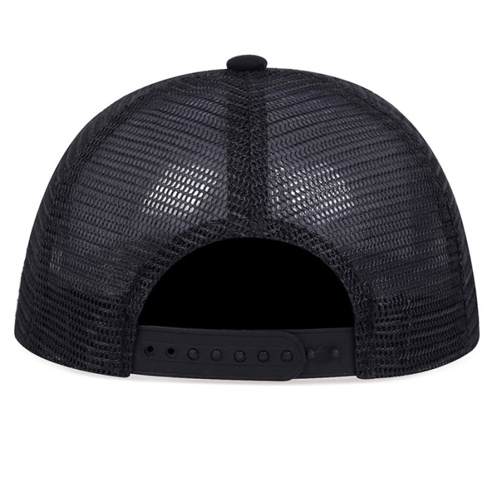 X letter adult flat edge sun shading men's and women's hip hop mesh cotton snapback baseball cap hat