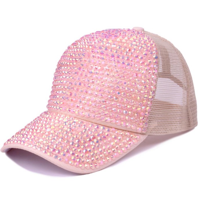 Rhinestone Hats Luxury Baseball Cap Bling Diamond Cap Swag Girl Snap Back Spring Summer Sun Sports Caps