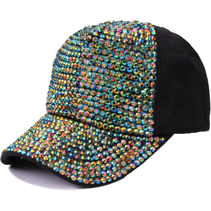 Rhinestone Hats Luxury Baseball Cap Bling Diamond Cap Swag Girl Snap Back Spring Summer Sun Sports Caps