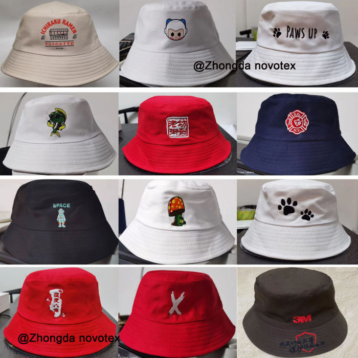 Wholesale cotton customized designer tie dye blank knit corduroy women bucket hat custom logo unisex embroidery men bucket hats