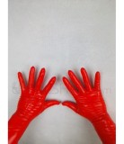 Cheap Solid Color Natural Latex Gloves