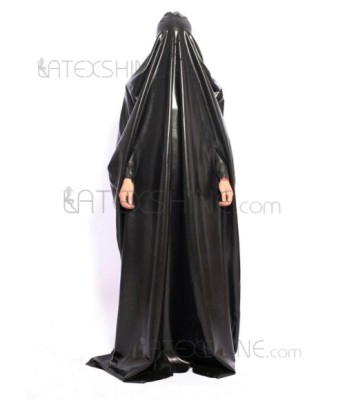 Stylish Black Unisex Latex Robe