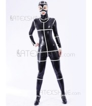 Popular Black Unisex Bodysuit Latex Catsuit