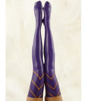 Stylish Purple Latex Stockings
