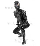 Black Spider Man Men Natural Latex Catsuit