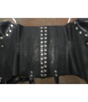 Steel Boned Cheap Sexy Black Latex Corset With Buckles