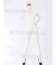 Unique White Unisex Bodysuit Latex Catsuits
