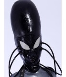 Spider Face Latex Hood with False Breathing Pipes