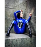 Stunning Natural Latex Catsuit With Back Zipper