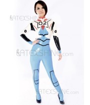 Multi Color Geometric Figure Print Unisex Unique Latex Catsuits