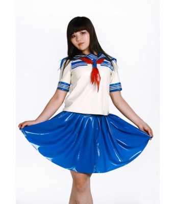 Sailor Style Latex School Uniform