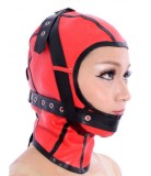 Red Open Face Latex Hoods
