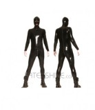 Full Body Black Latex Catsuit with Open Eyes and Mouth