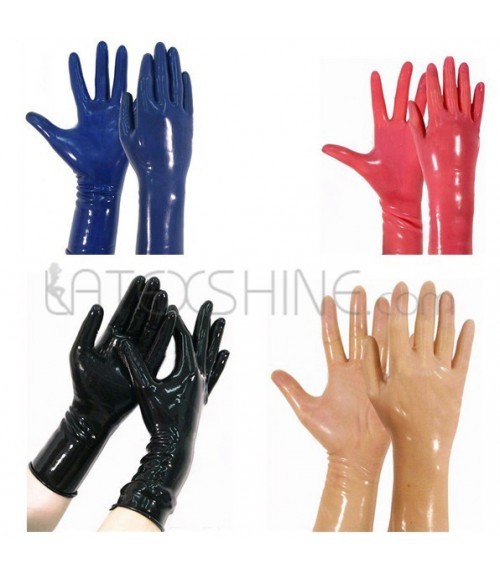 Cheap Sexy Red, Pink, Blue and Black Latex Gloves