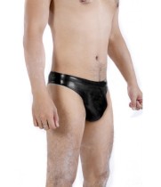 Pure Black Unisex Latex Underwear