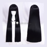 Kakegurui Jabami Yumeko Long Black Cosplay Wig 100cm